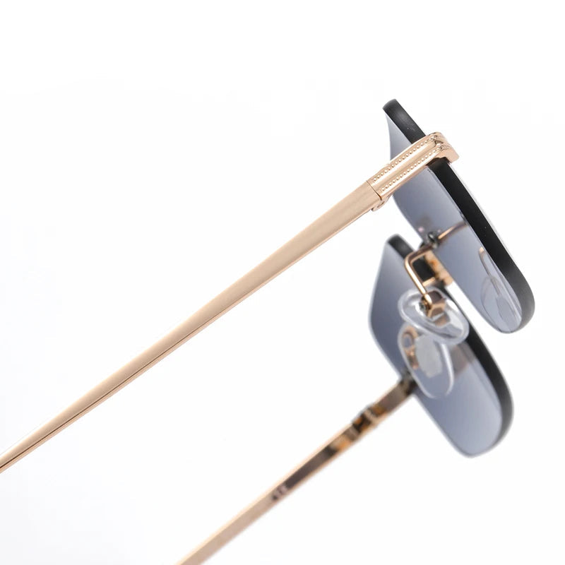 Women's Rimless Rectangular Sunglasses