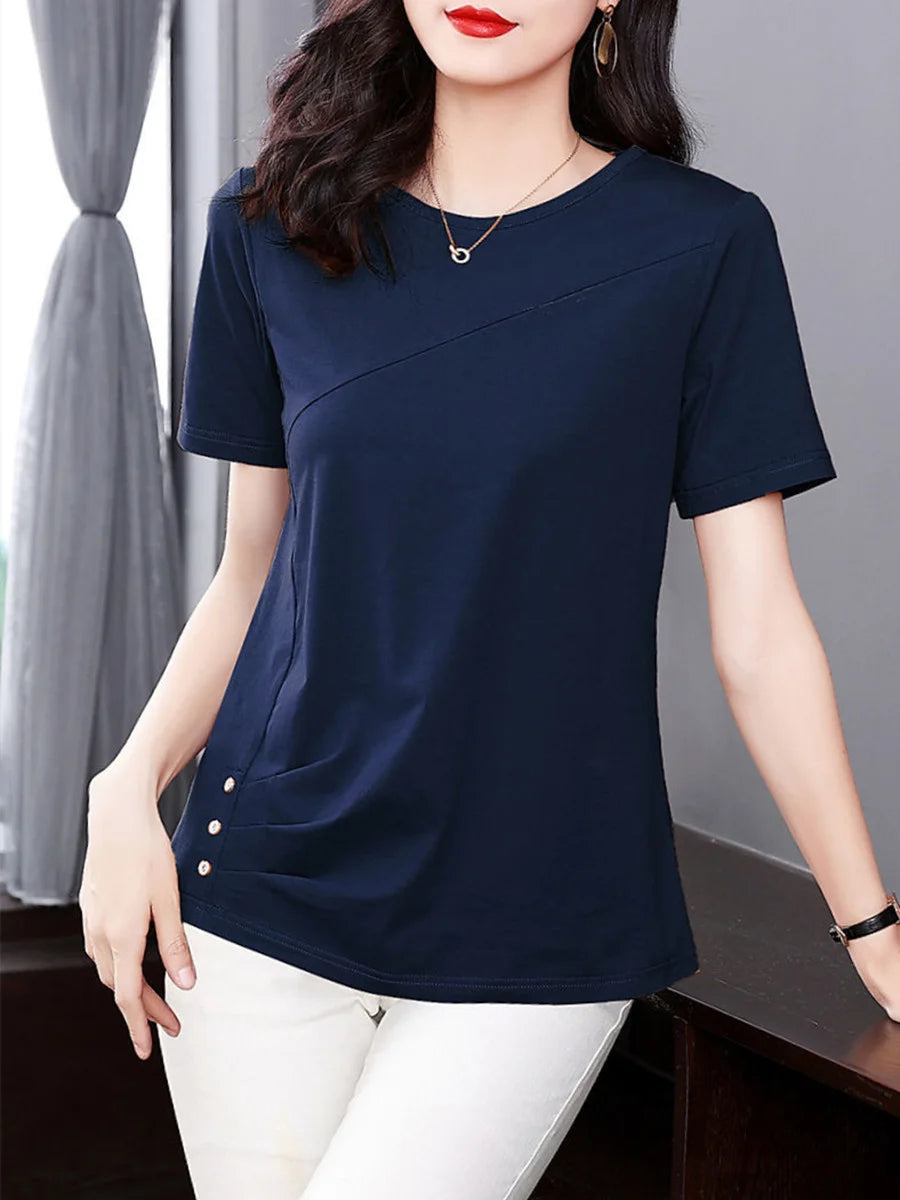 short sleeve blouses for ladies