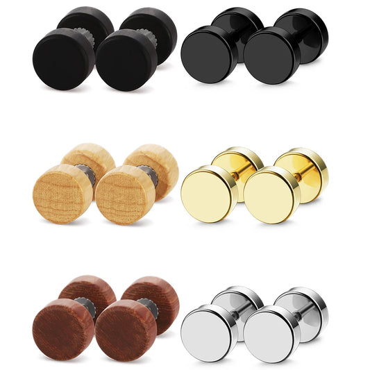 Wood Stud Earrings

