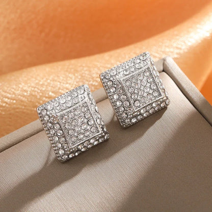 Zircon Gold Stud Earrings



