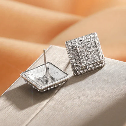 Zircon Gold Stud Earrings

