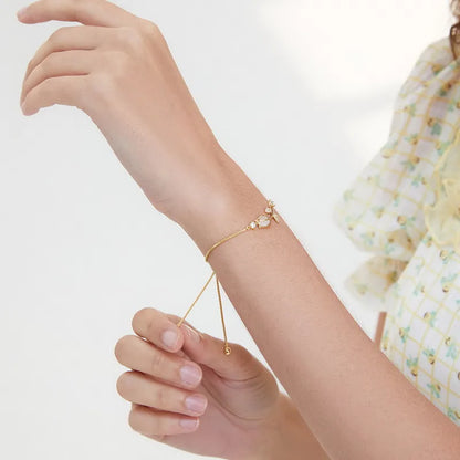 Zircon pearl braceelet

