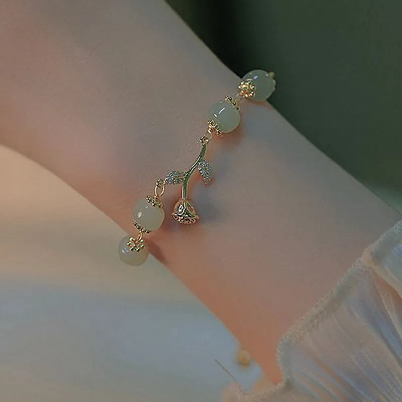 Zircon pearl braceelet

