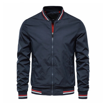 Men's Baseball Bomber Jacket Outerwear
