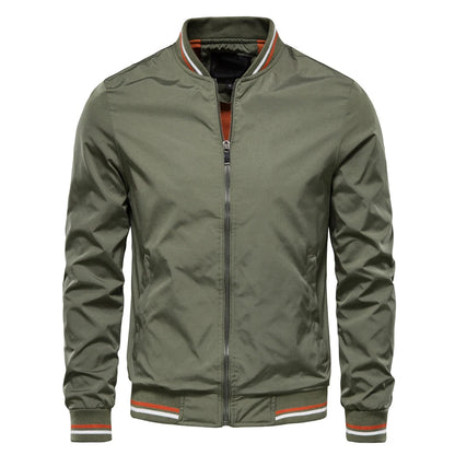 Men's Baseball Bomber Jacket Outerwear
