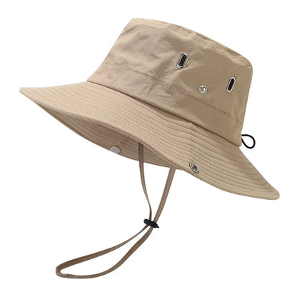 Unisex Summer Sunscreen Wide Brim Bucket Hats
