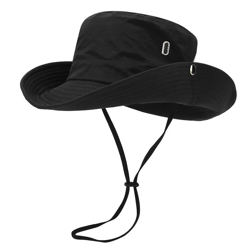 Unisex Summer Sunscreen Wide Brim Bucket Hats
