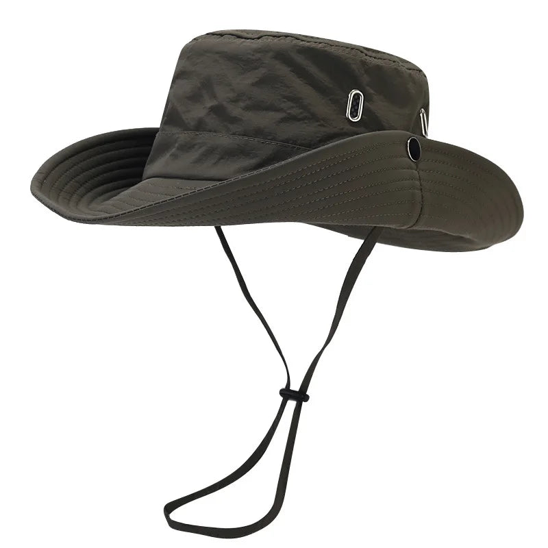 Unisex Summer Sunscreen Wide Brim Bucket Hats
