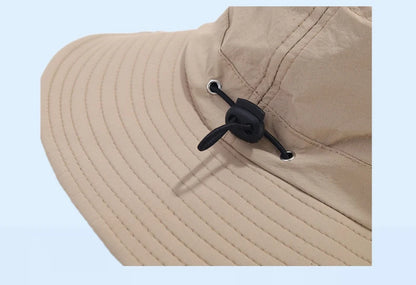Unisex Summer Sunscreen Wide Brim Bucket Hats
