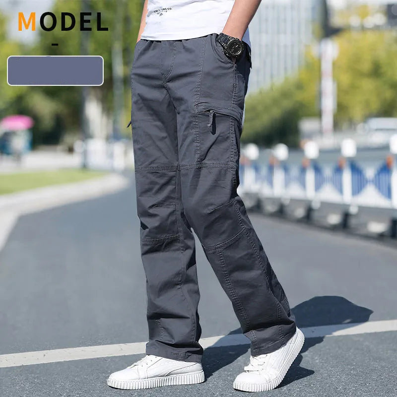 Men's 6XL Cargo Pants for Spring/Summer
