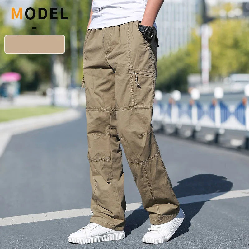 Men's 6XL Cargo Pants for Spring/Summer
