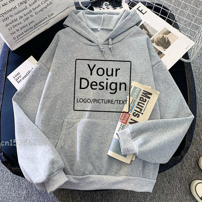 Custom Print Hoodies- Text, Logo & Pics
