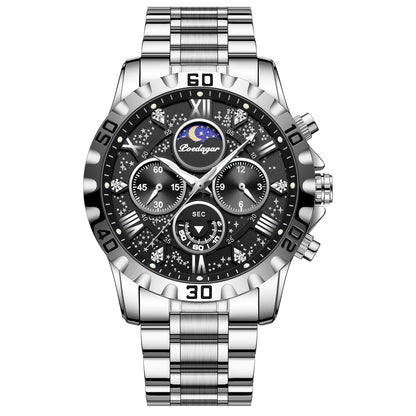 Luxury Stainless Steel Chronograph Sports Watch