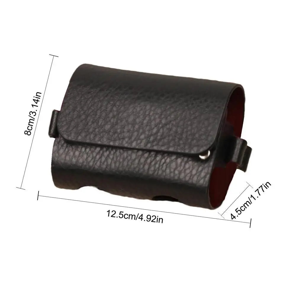 Mini PU Leather Golf Ball Bag with Belt