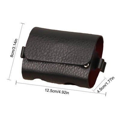 Mini PU Leather Golf Ball Bag with Belt