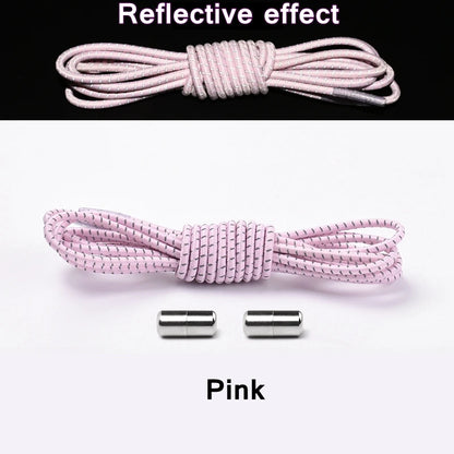 no tie shoelaces, elastic shoelaces, round shoelaces, no tie laces, elastic laces, tie shoelaces, reflective laces, tieless shoelaces

