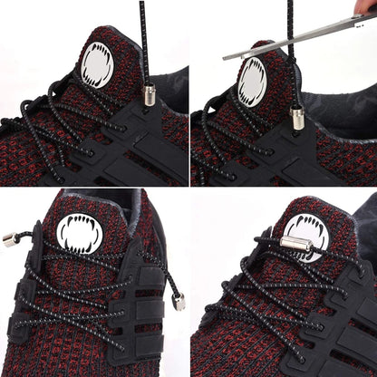 no tie shoelaces, elastic shoelaces, round shoelaces, no tie laces, elastic laces, tie shoelaces, reflective laces, tieless shoelaces

