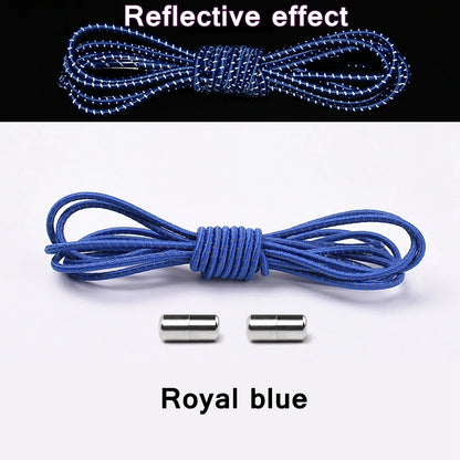 no tie shoelaces, elastic shoelaces, round shoelaces, no tie laces, elastic laces, tie shoelaces, reflective laces, tieless shoelaces

