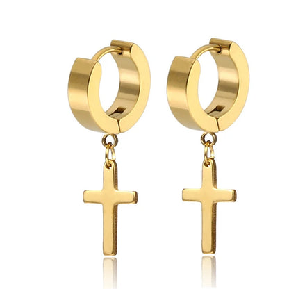 gold huggie earrings

