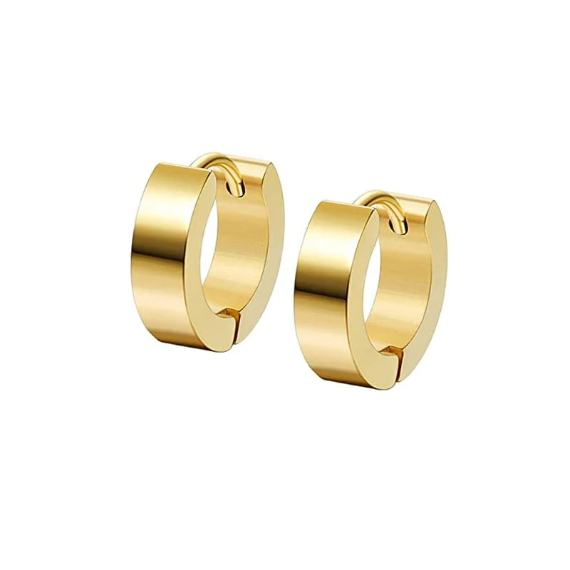 gold huggie earrings

