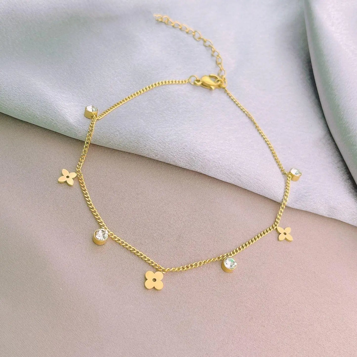 gold plated anklet