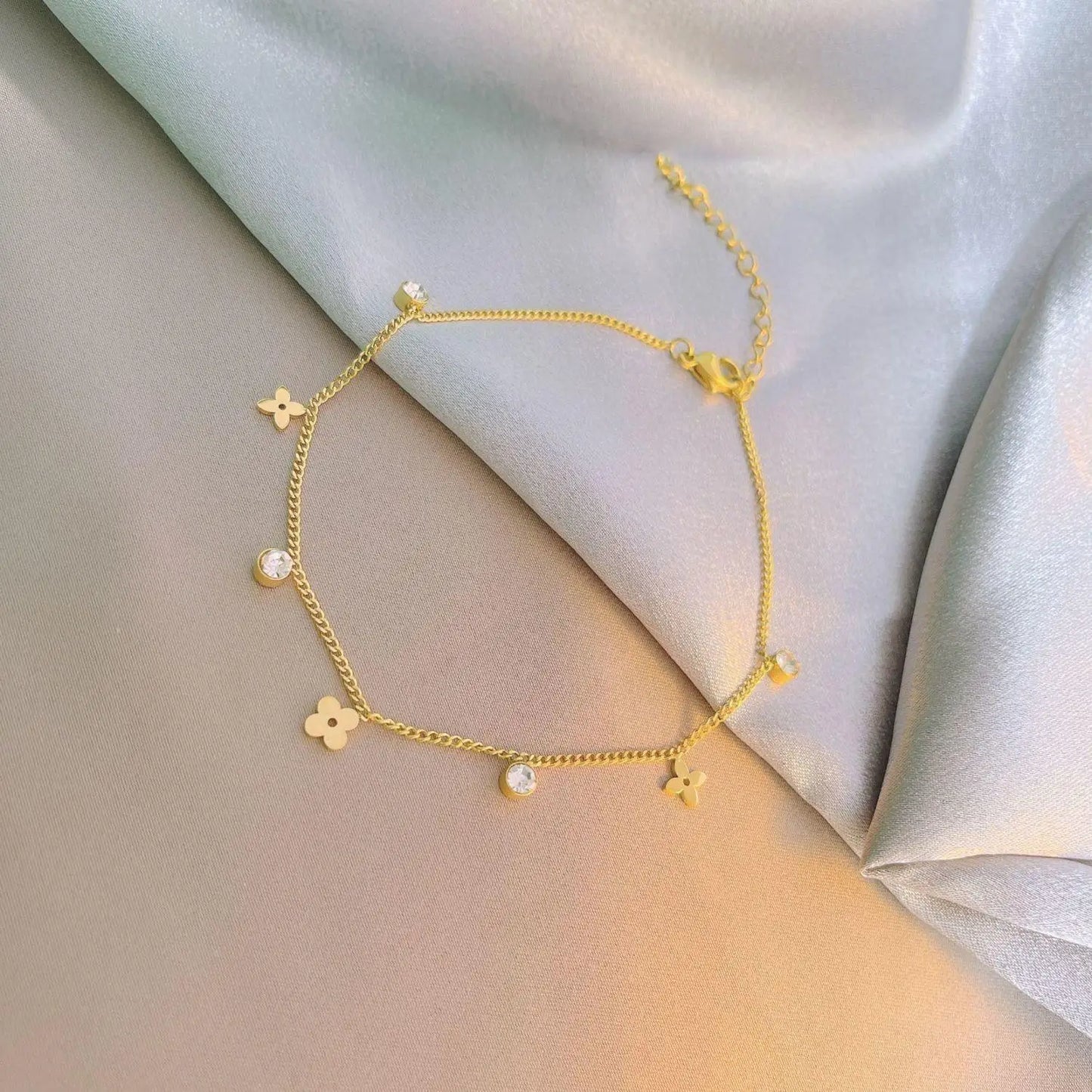 gold plated anklet