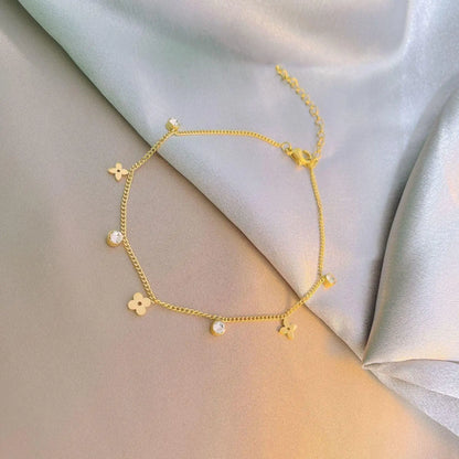 gold plated anklet