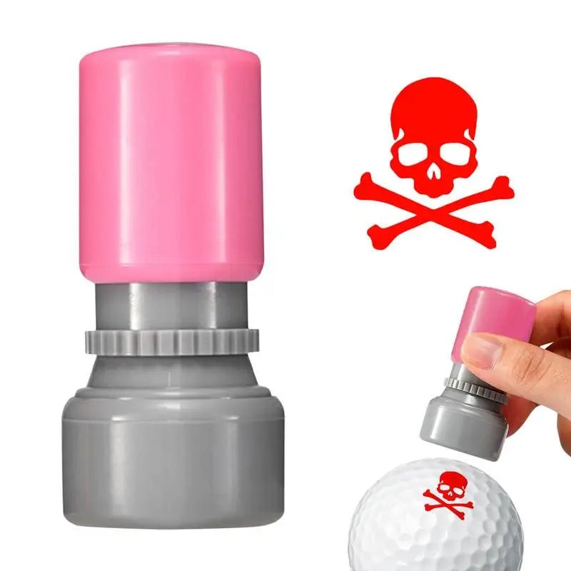 golf ball stamp, golf ball marker stamp, golf ball marking tool, plastic golf ball marker, divot tool, golf divot tool, golf ball line marker, golf ball marker stencil