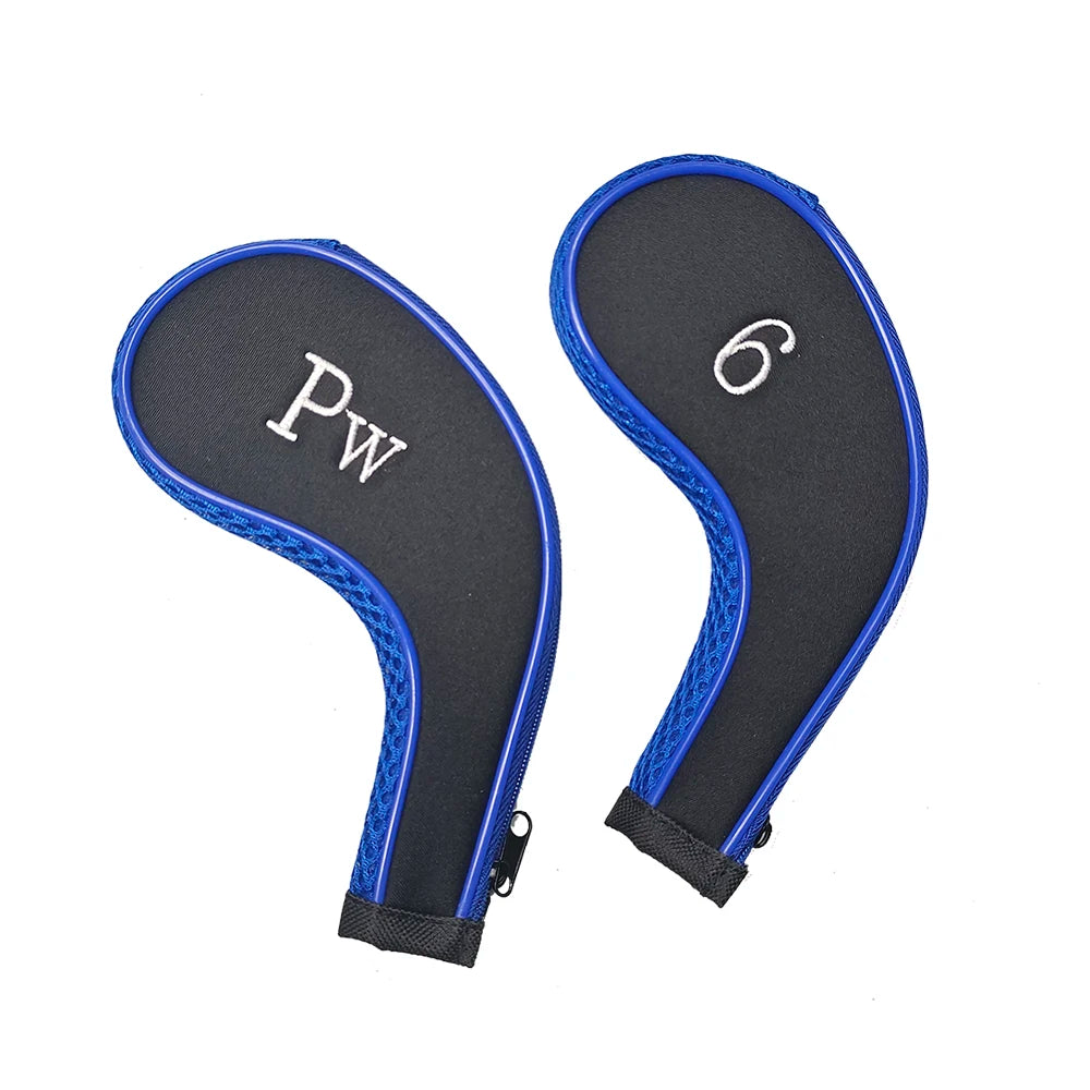 Ensemble de 10 couvre-chefs de club de golf à fermeture éclair