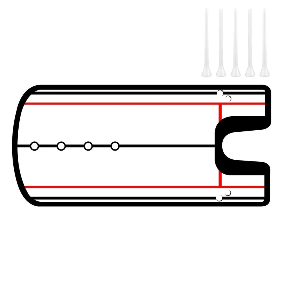 Golf-Putting-Spiegel für Ausrichtungs- und Blicklinientraining – Übungshilfe für den Golf-Putter