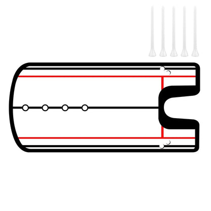 golf putting mirror, putting practice aid, putter training, golf alignment tool, golf putter practice, golf training equipment, indoor golf practice, golf swing trainer, golf training aids, perfect practice putting mat