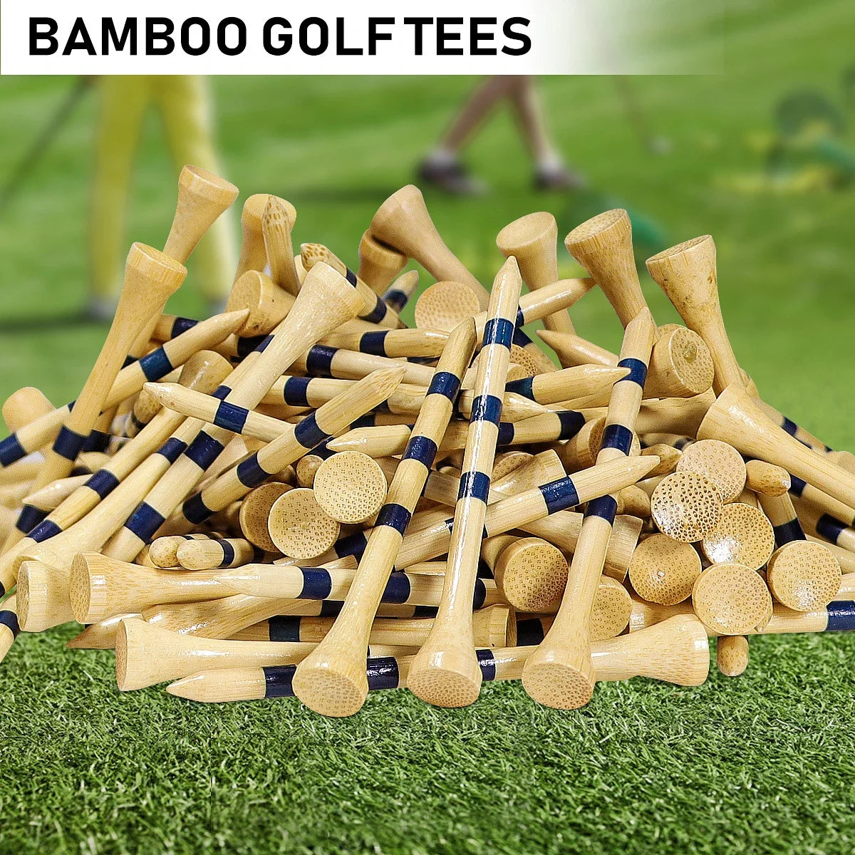 50 Stück Bambus-Golf-Tees