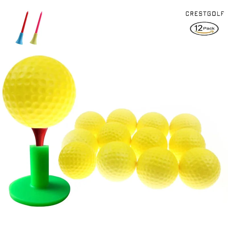 golf ball, golf training balls, golf practice balls, golf balls, foam golf balls, training golf balls, indoor golf balls, yellow golf balls
