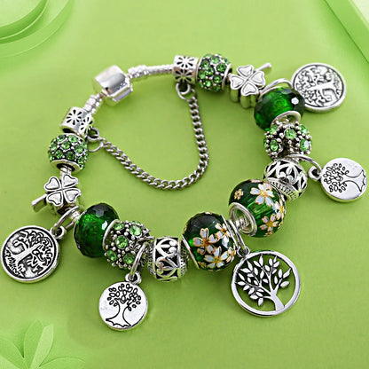 green leaf bracelets

