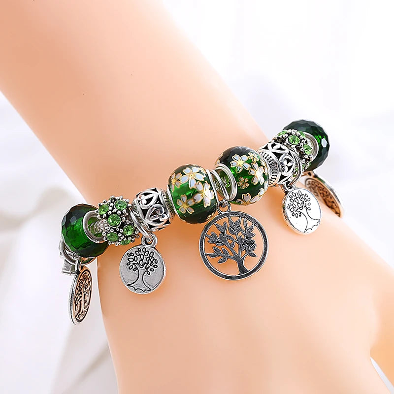 green leaf bracelets

