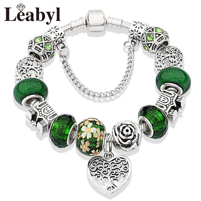 green leaf bracelets

