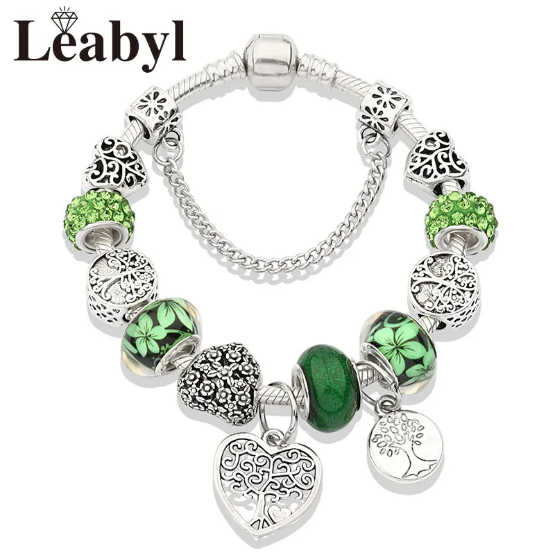 green leaf bracelets

