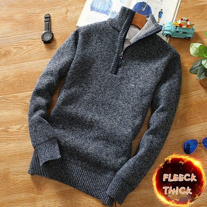 half zip turtleneck sweater

