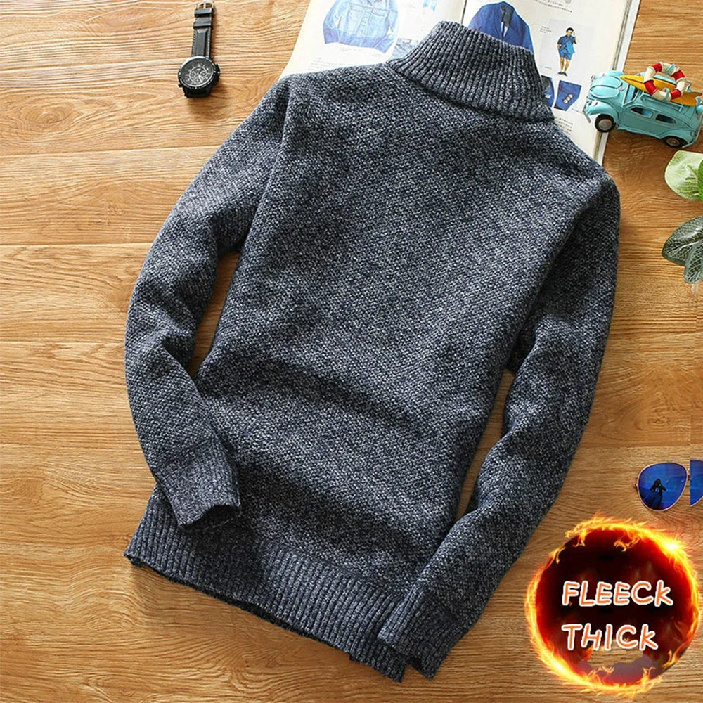 half zip turtleneck sweater
