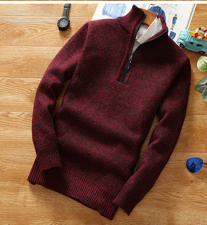 half zip turtleneck sweater
