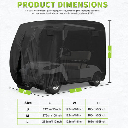 waterproof golf cart cover, heavy duty golf cart cover, golf cart rain enclosure, waterproof golf cart seat covers, golf cart cover for rain, waterproof golf buggy covers, golf buggy rain cover, golf rain cover bag