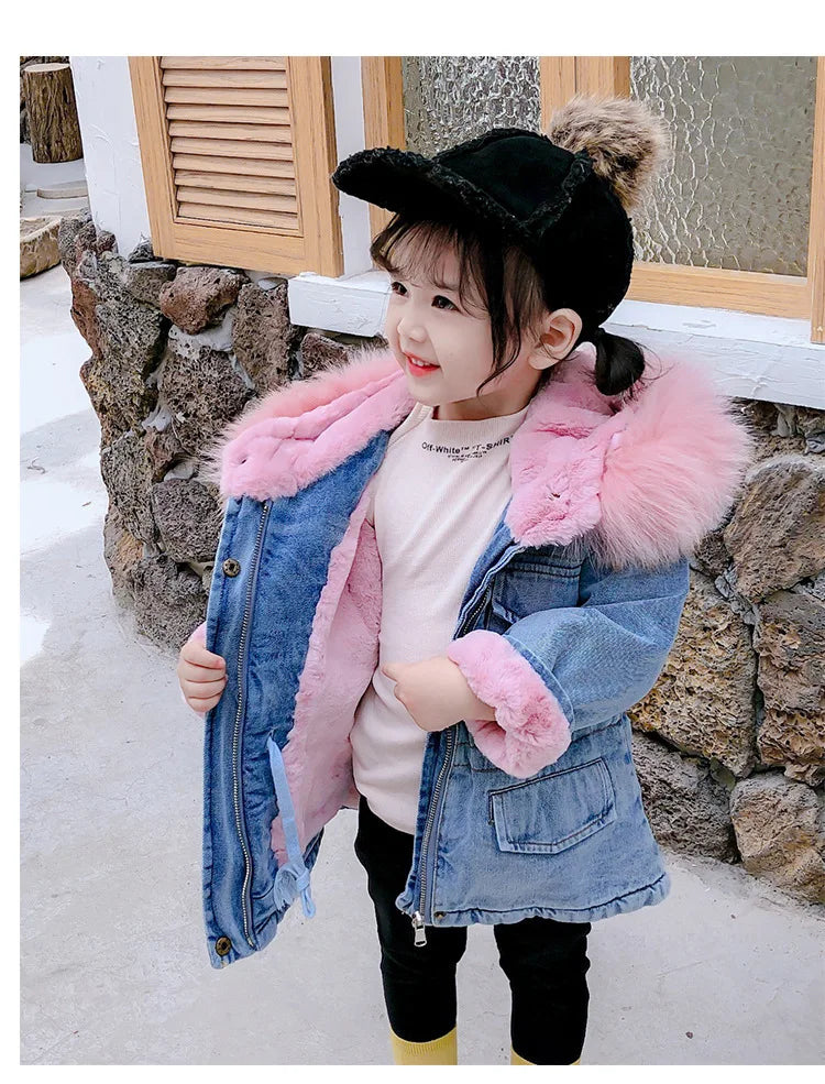 hooded denim jacket

