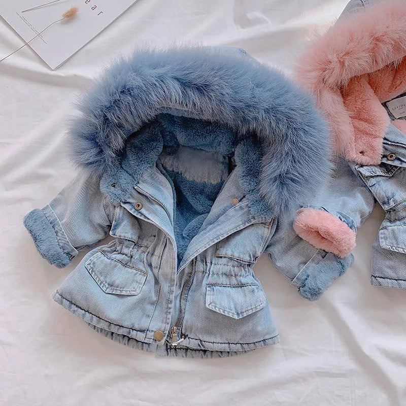 hooded denim jacket

