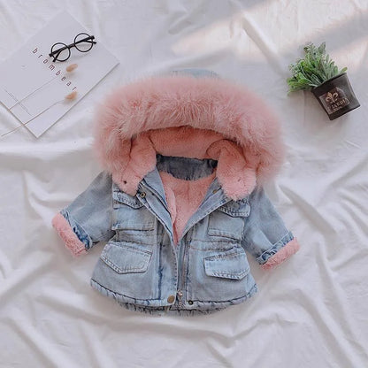 hooded denim jacket

