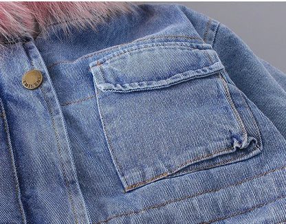 hooded denim jacket

