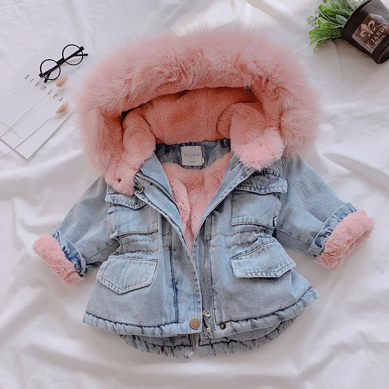 hooded denim jacket

