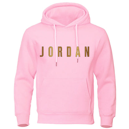 New Autumn/Winter Letter Printed Men’s Hooded Pullover
