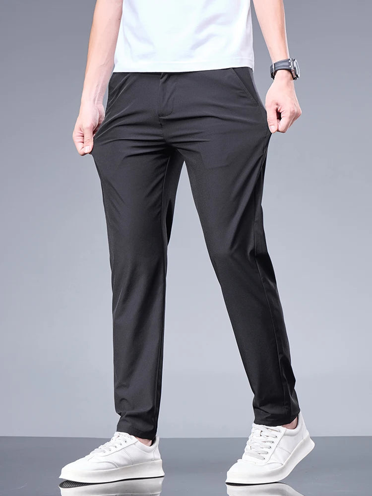 Summer Ice Silk Business Pants for Men
