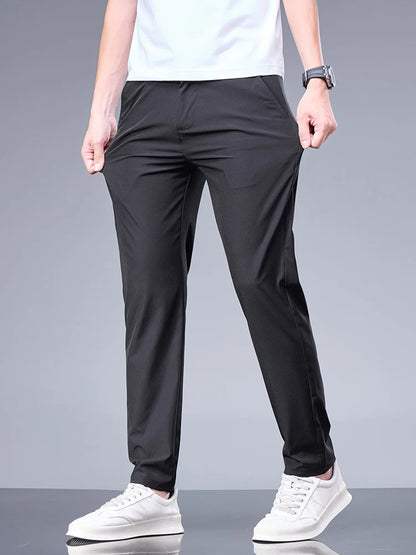 Summer Ice Silk Business Pants for Men
