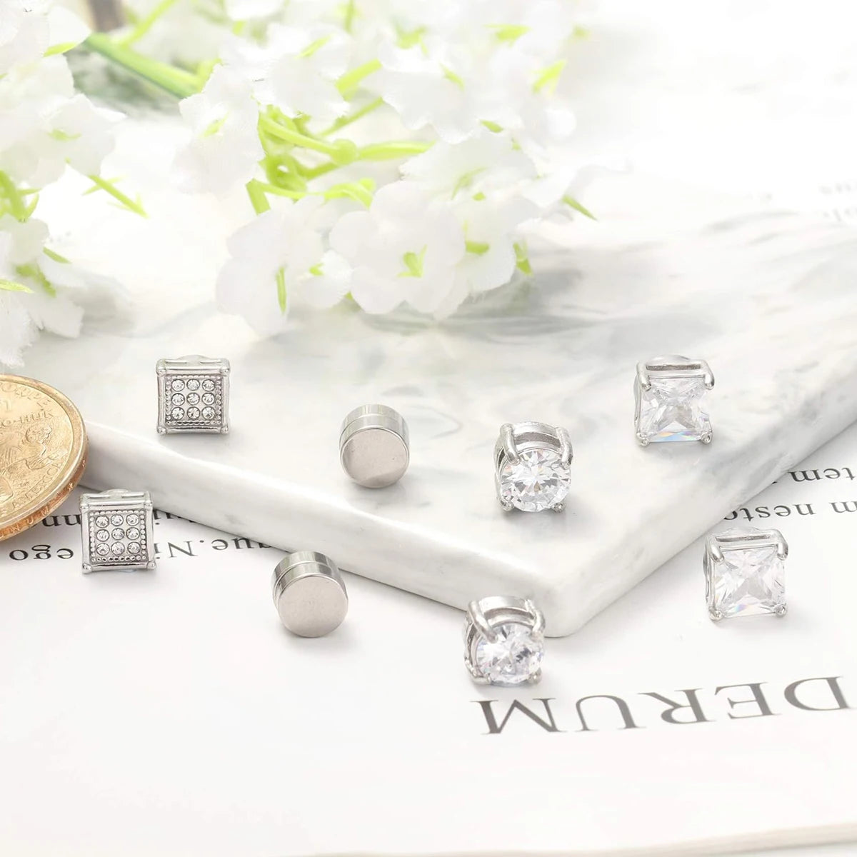 magnetic stud earrings unisex

